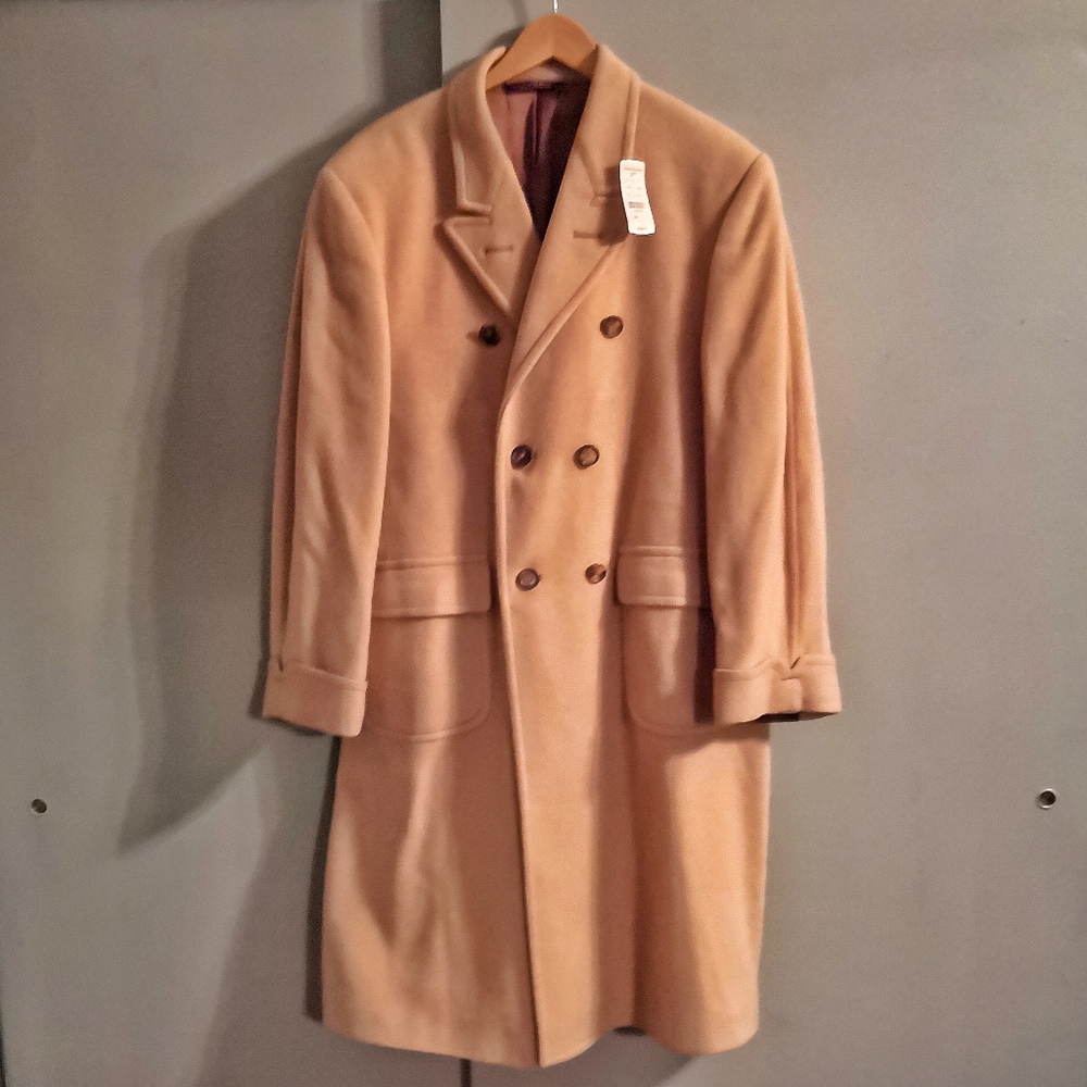 Brooks Brothers Coat Camel Hair Large Men's